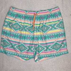 Chubbies Vibrant Aztec Swim Trunks: Size Extra Large